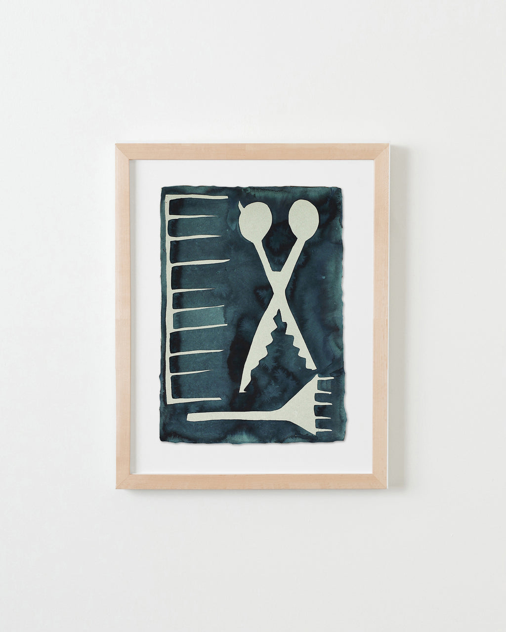 Painting by Kate Roebuck titled "Chop Chop Brush Brush" - 4.