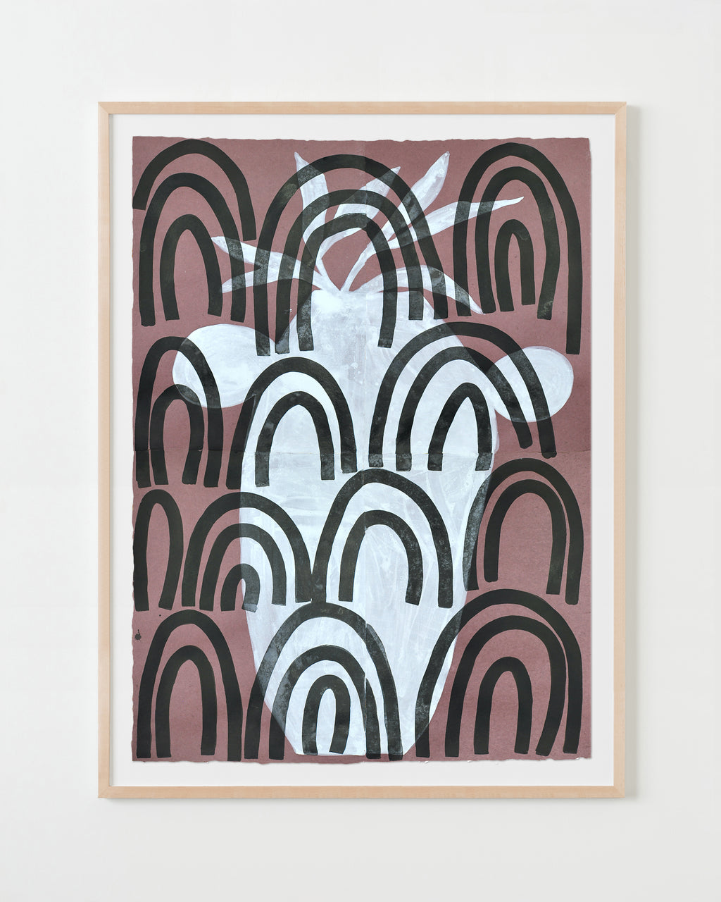 Painting by Kate Roebuck titled "Ghost Abstract Five" - 4.