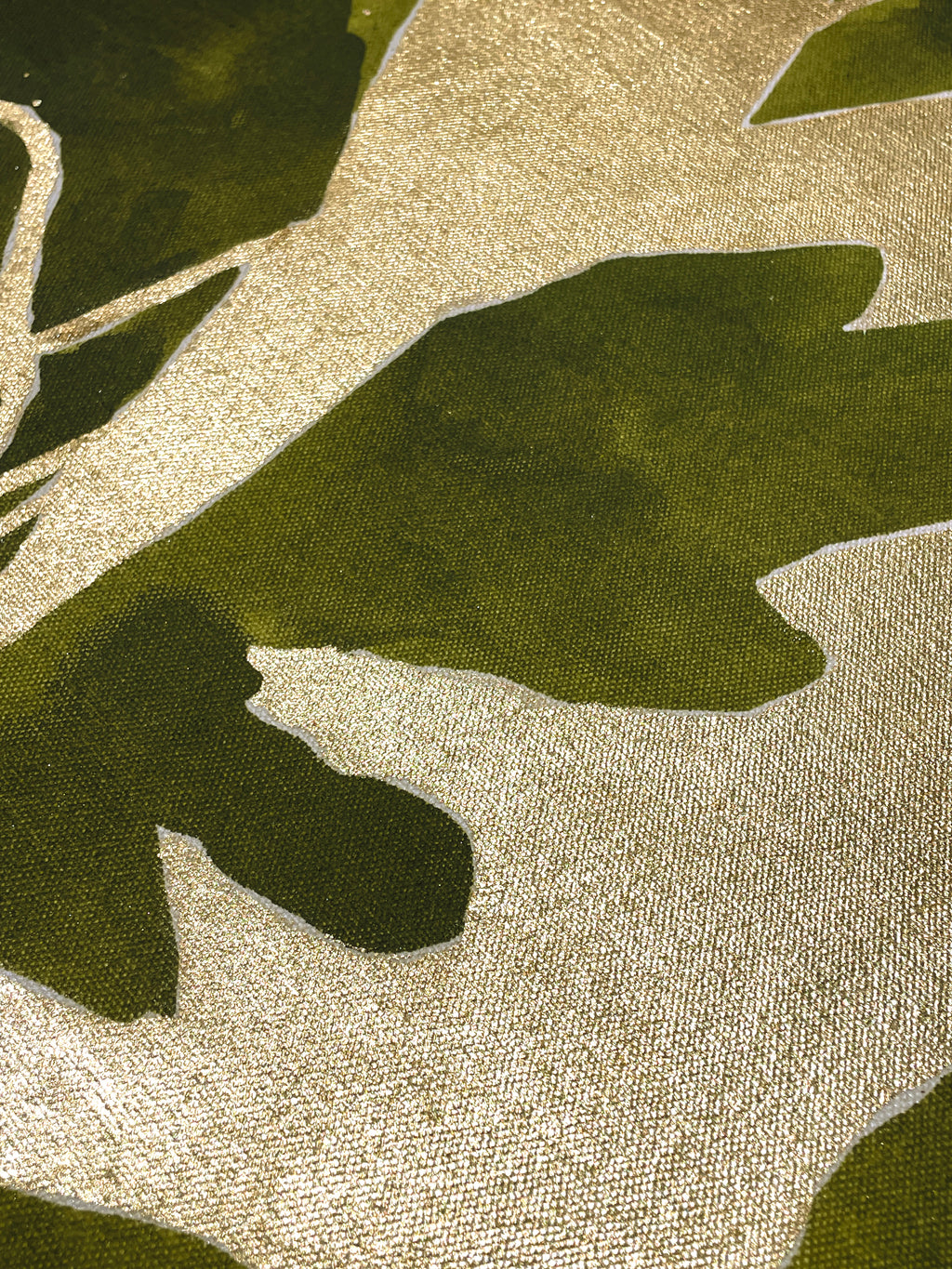 Painting by Kate Roebuck titled "Golden Bouquet One" - 3.