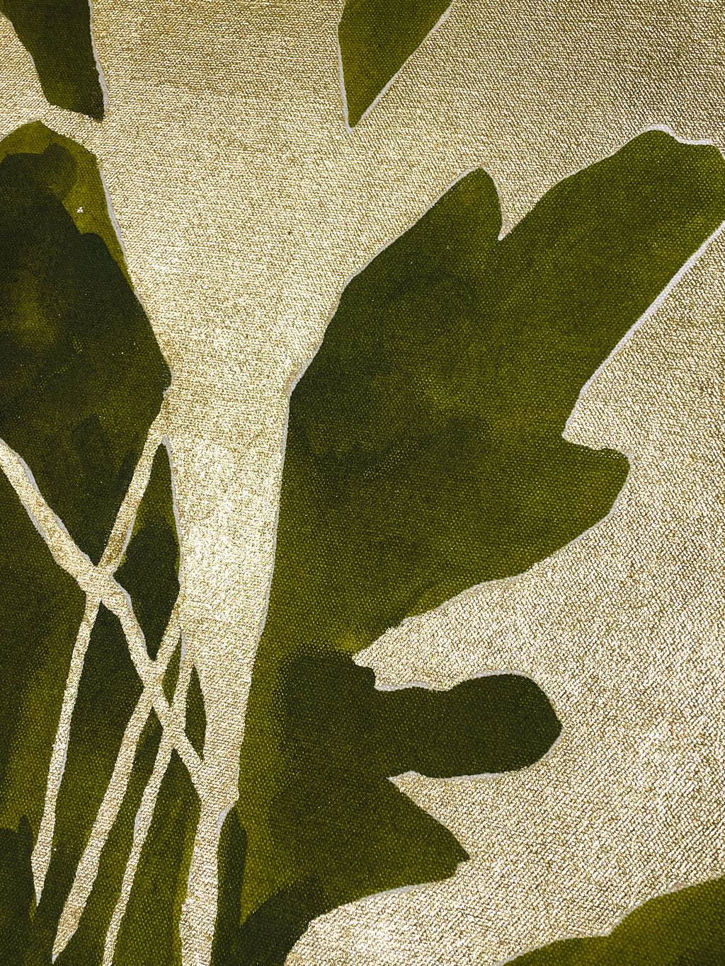 Painting by Kate Roebuck titled "Golden Bouquet One" - 4.