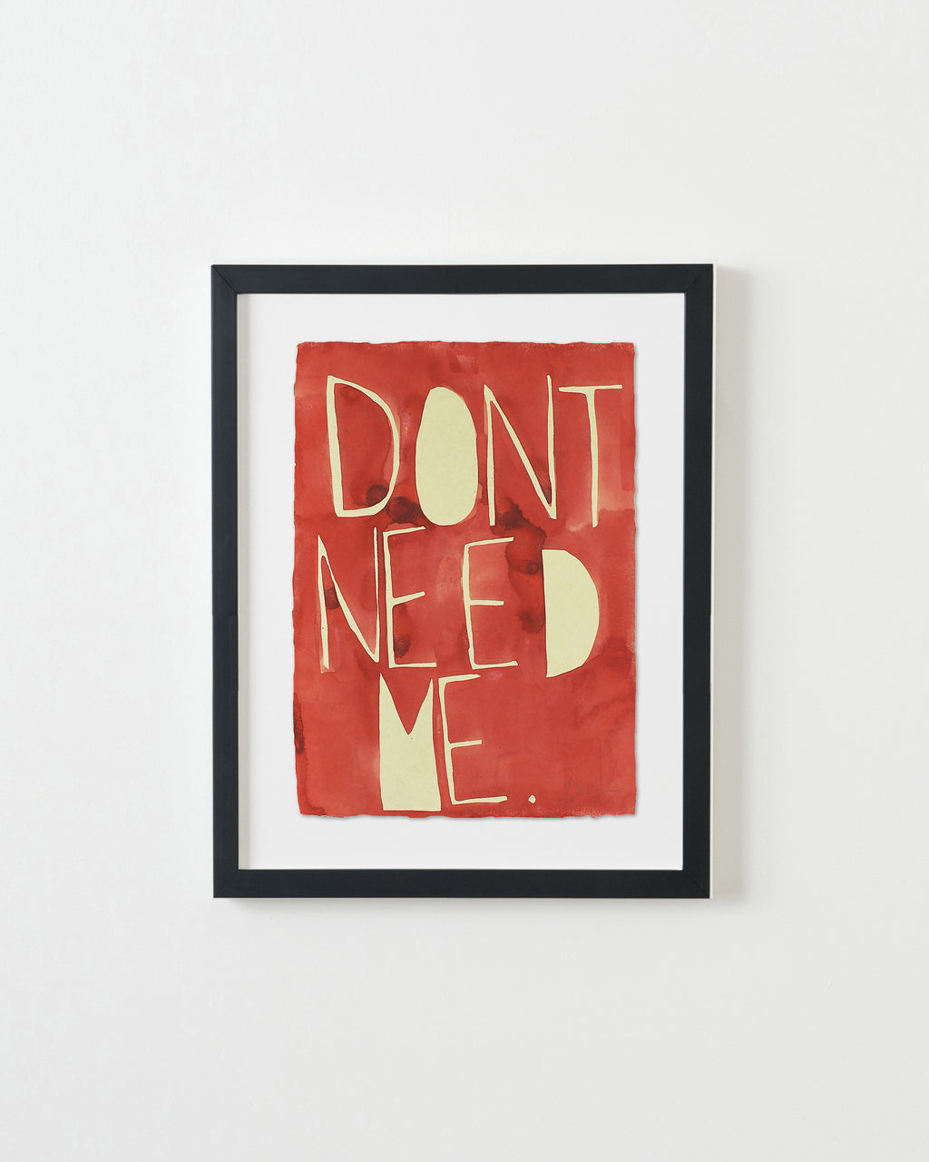 Painting by Kate Roebuck titled "Don't Need Me" - 3.