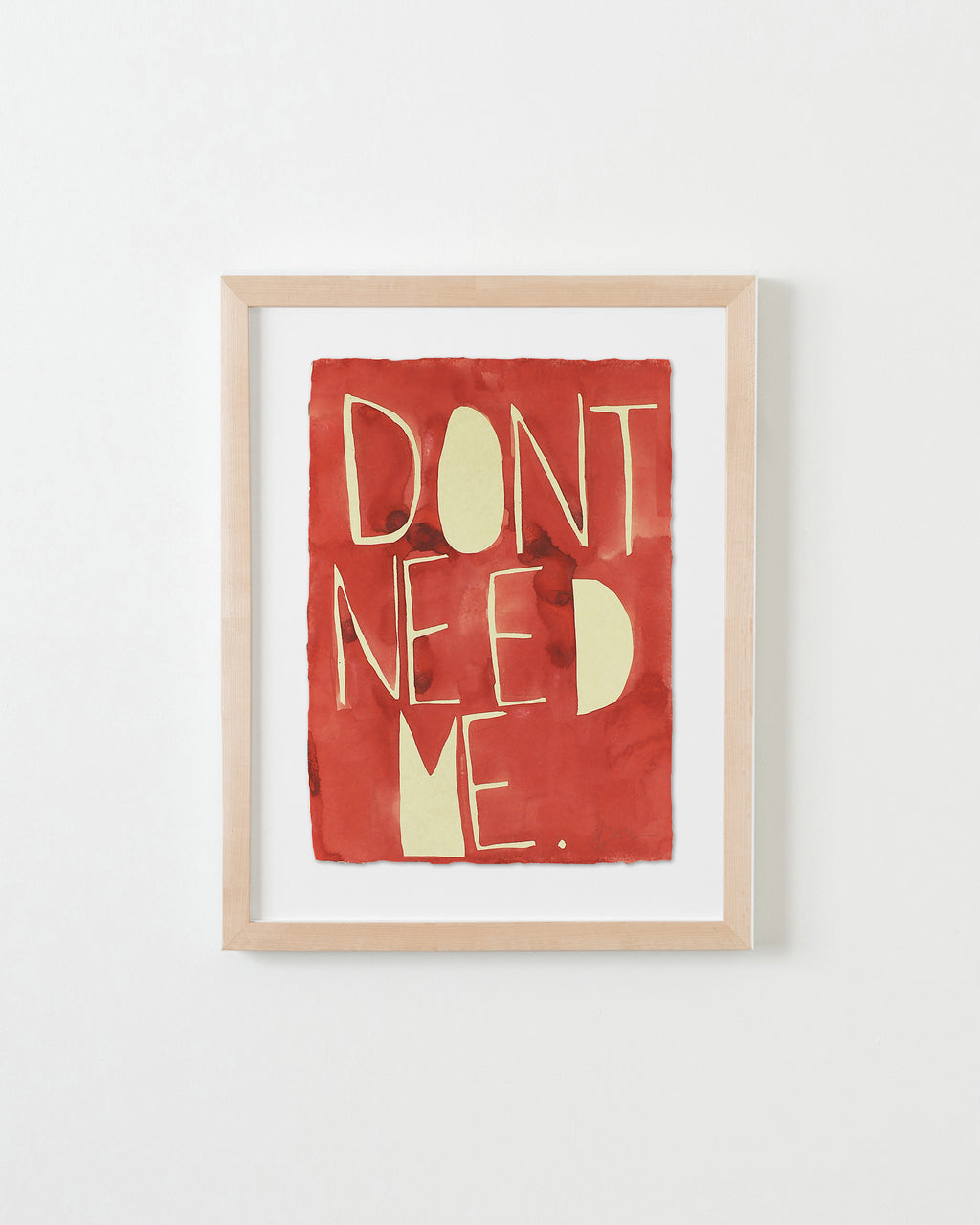 Painting by Kate Roebuck titled "Don't Need Me" - 4.