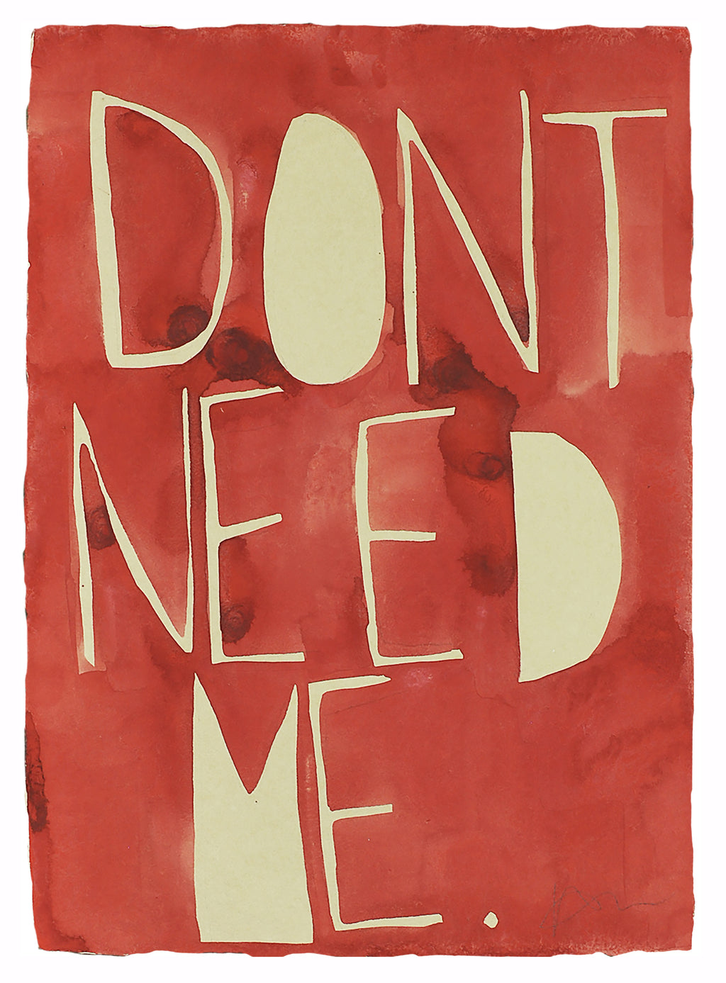 Painting by Kate Roebuck titled "Don't Need Me" - 2.