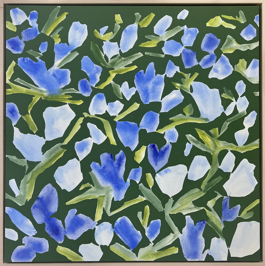 Painting by Kit Porter titled "from the mountainside" - 2.