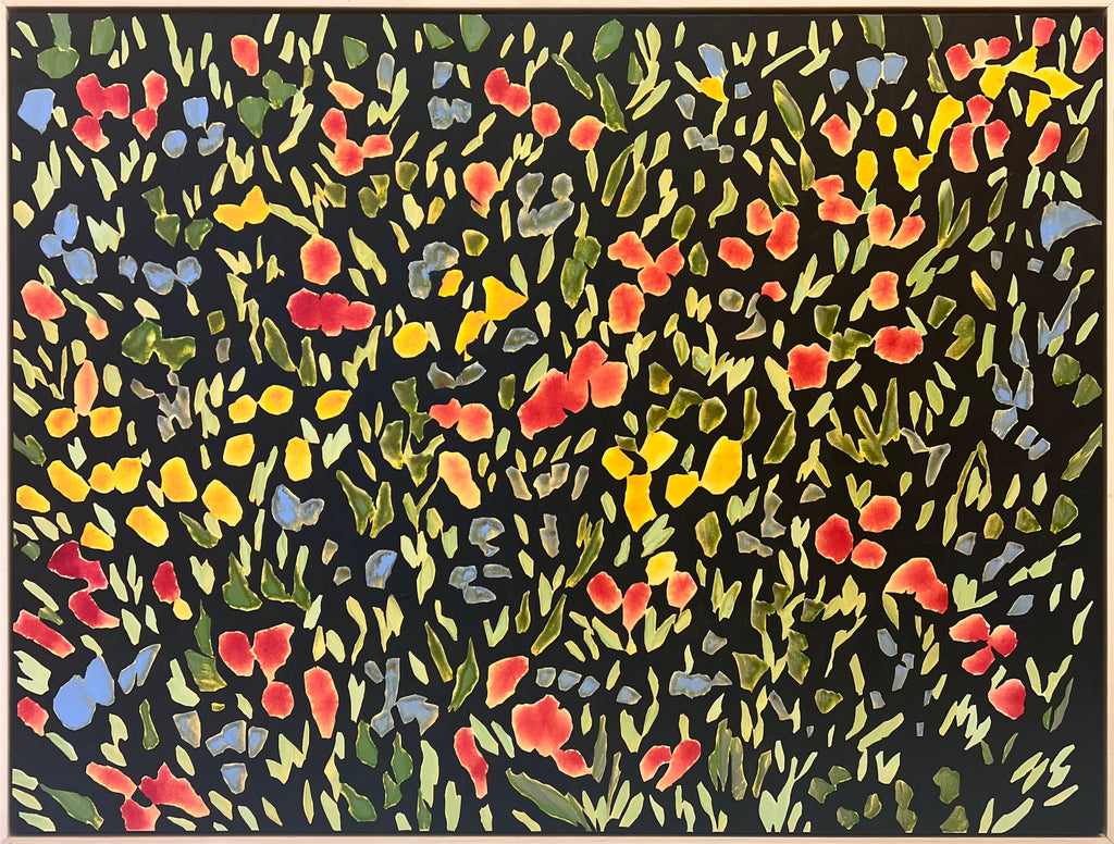 Painting by Kit Porter titled "several glimpses beneath" - 2.