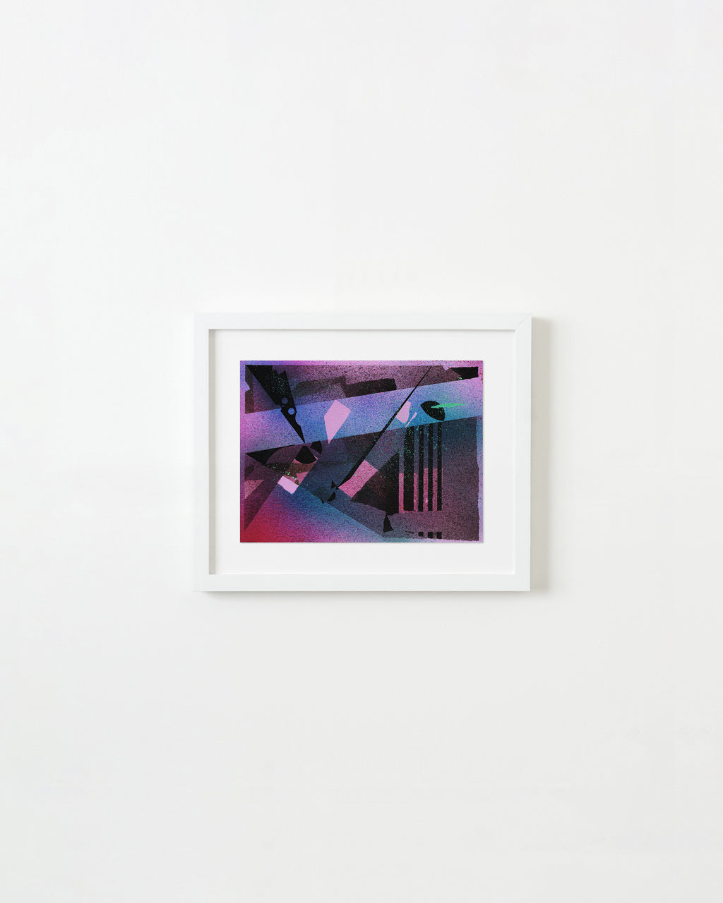 Painting by Kyle Pellet titled "Barely Blue" - 4.