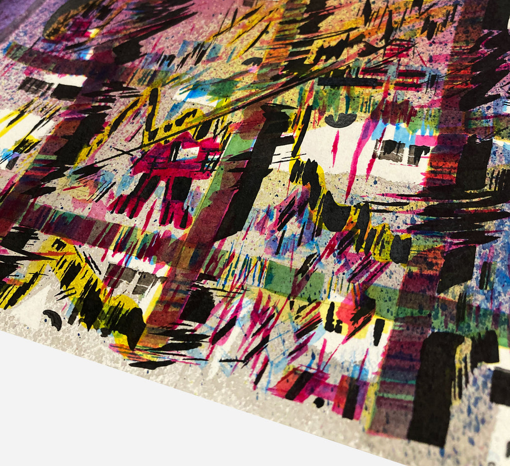 Painting by Kyle Pellet titled "Carnivorous Gravity" - 3.