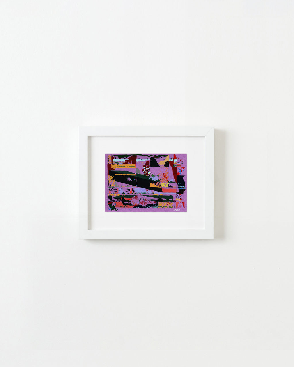 Painting by Kyle Pellet titled "Crescent Omen" - 5.