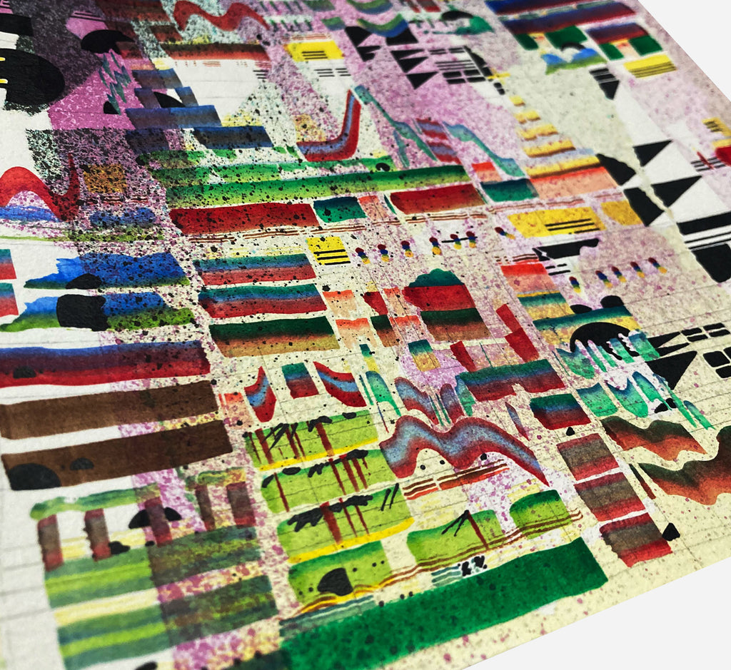 Painting by Kyle Pellet titled "In Between Shadows" - 4.