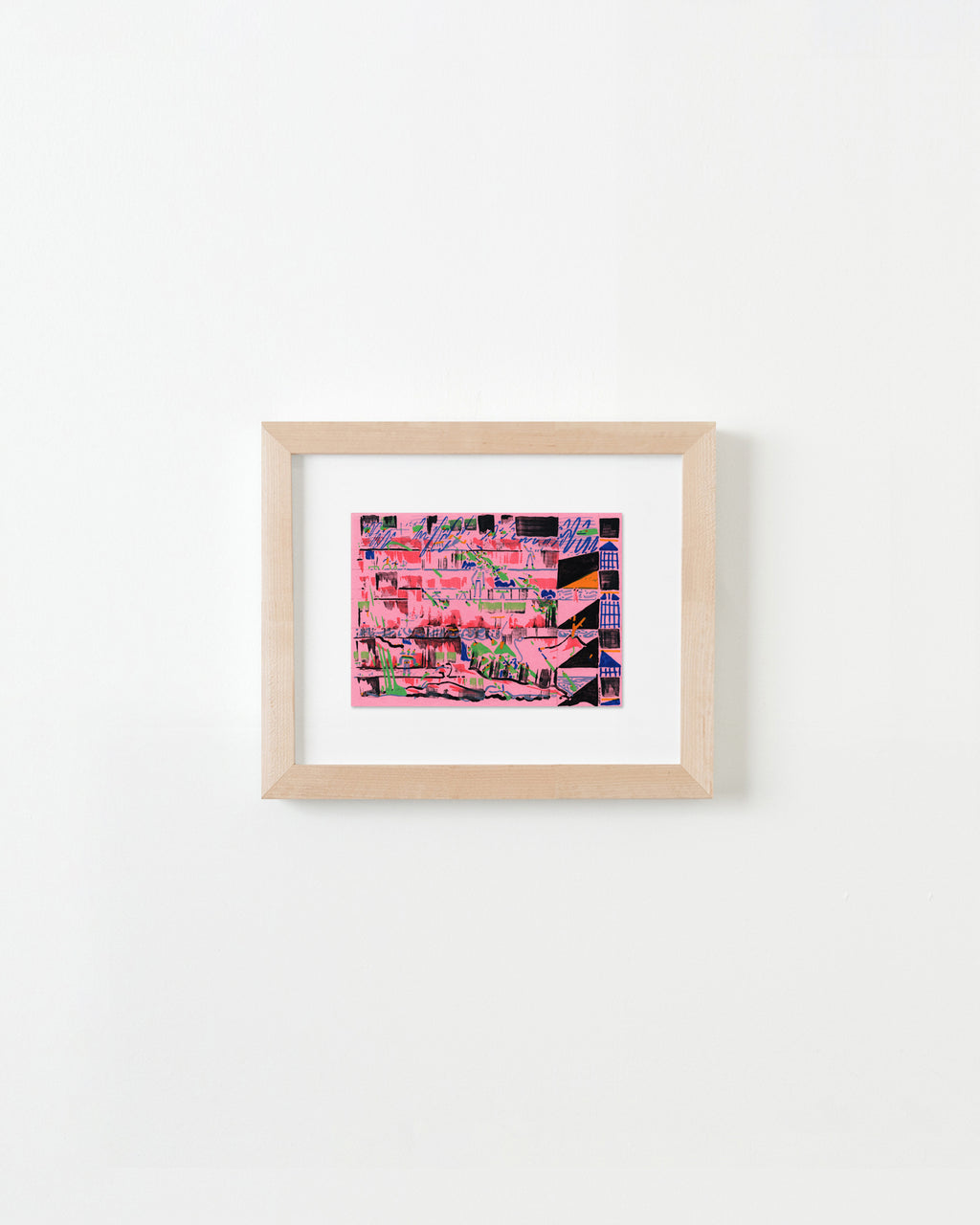 Painting by Kyle Pellet titled "Love Wobble" - 4.