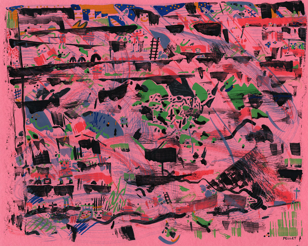 Painting by Kyle Pellet titled "Mount Pleasant" - 2.