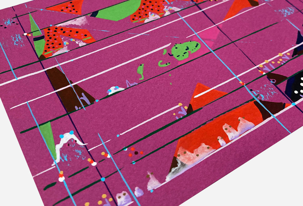 Painting by Kyle Pellet titled "Oh Boy!" - 3.