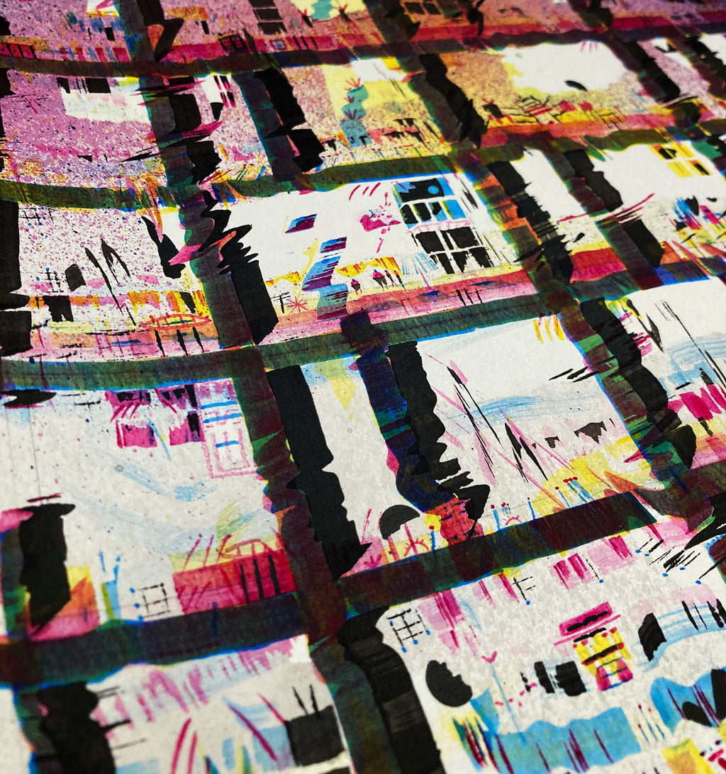 Painting by Kyle Pellet titled "Preferred Illusions" - 3.