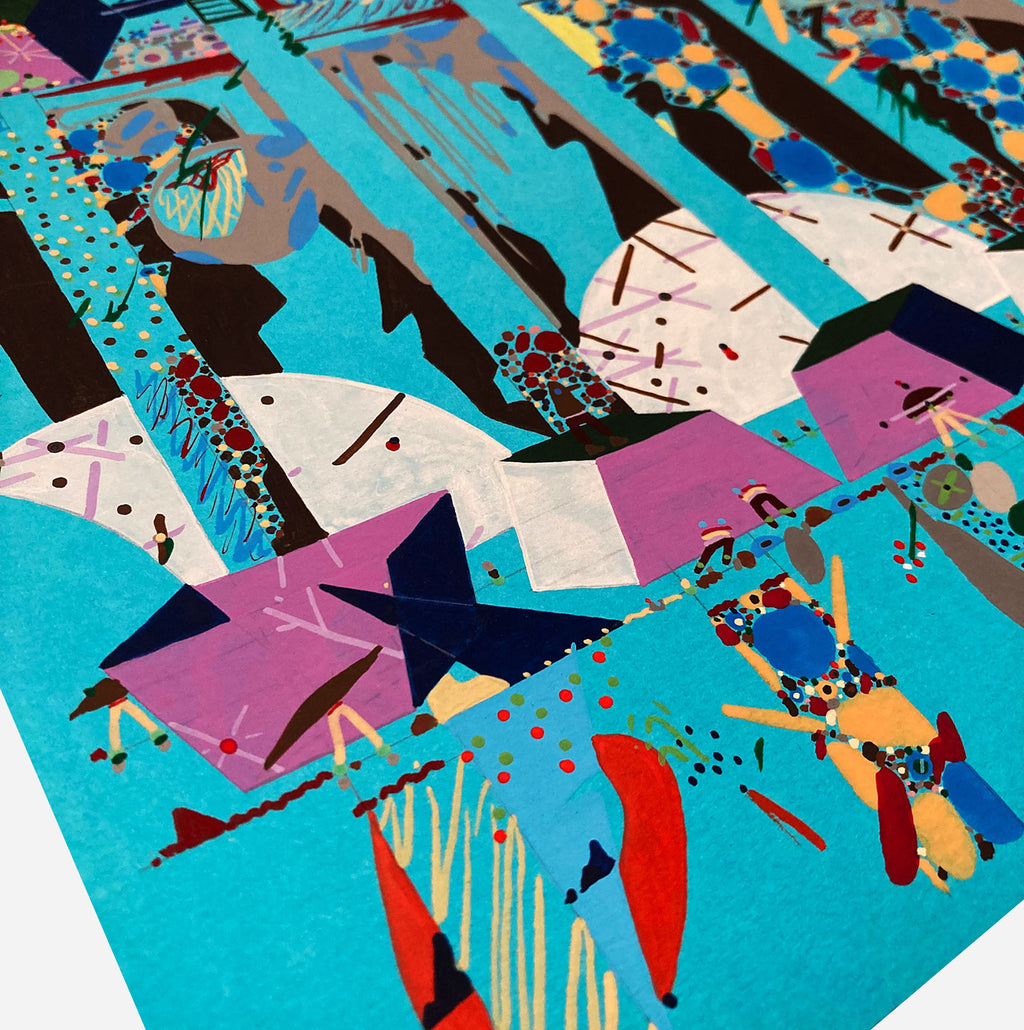 Painting by Kyle Pellet titled "Raw Delusion" - 5.