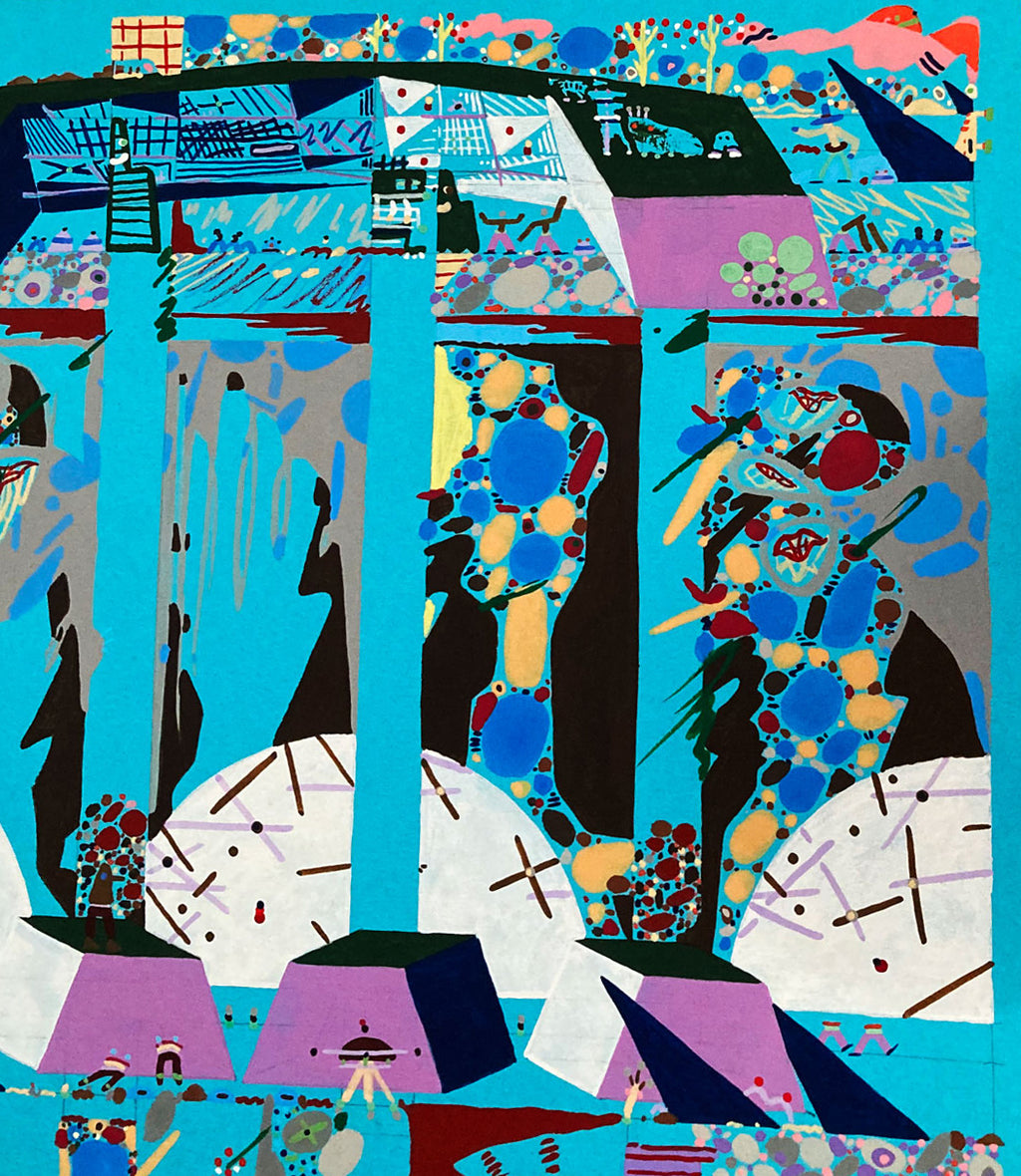 Painting by Kyle Pellet titled "Raw Delusion" - 4.