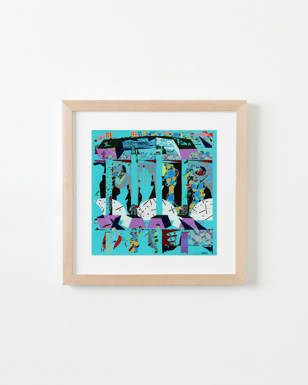 Painting by Kyle Pellet titled "Raw Delusion" - 6.