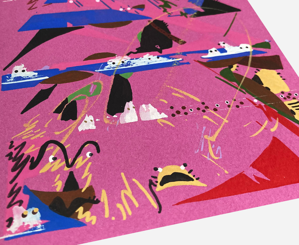 Painting by Kyle Pellet titled "Tartarian Boogie" - 3.