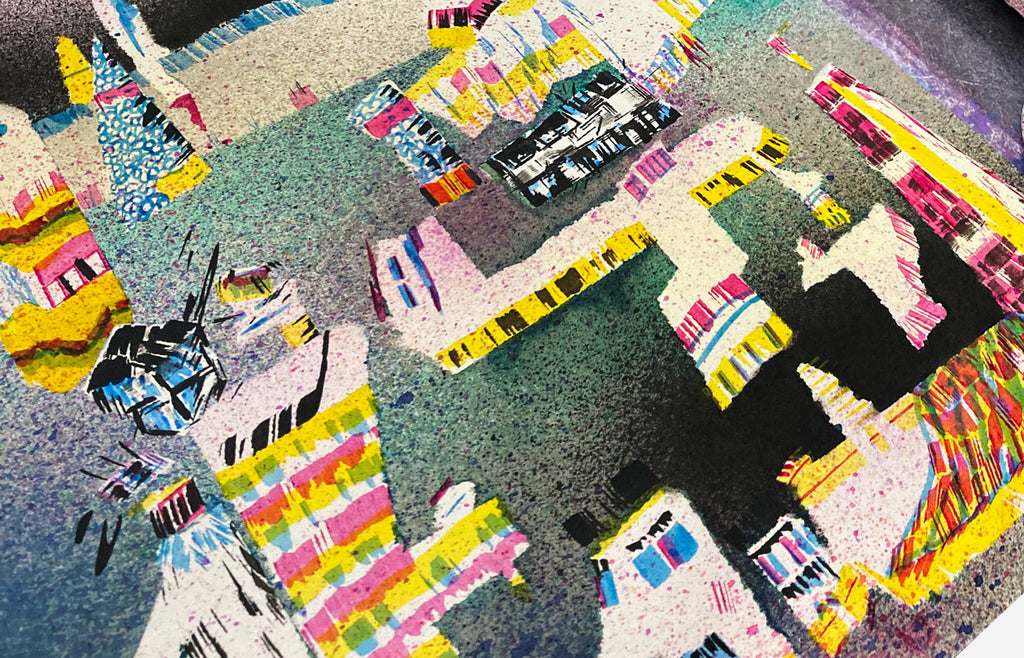 Painting by Kyle Pellet titled "World's Edge" - 4.