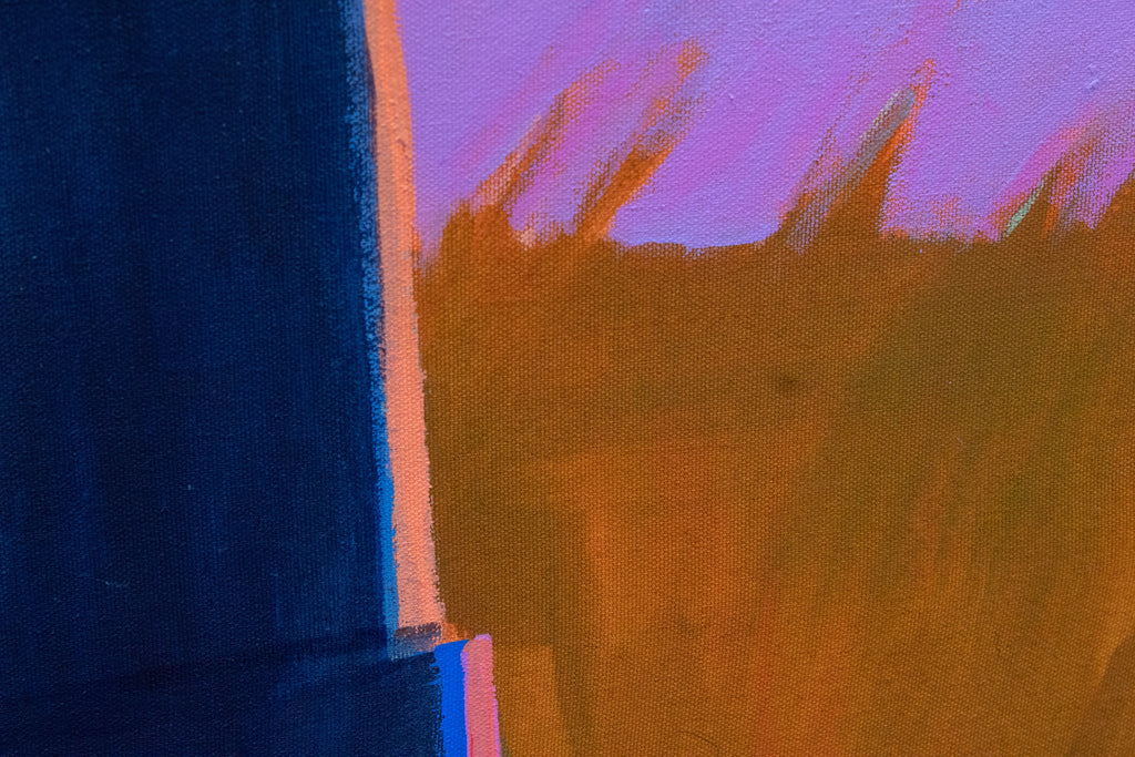 Painting by Jackson Joyce titled "Sitting by the Edge of the Lake 1" - 3.