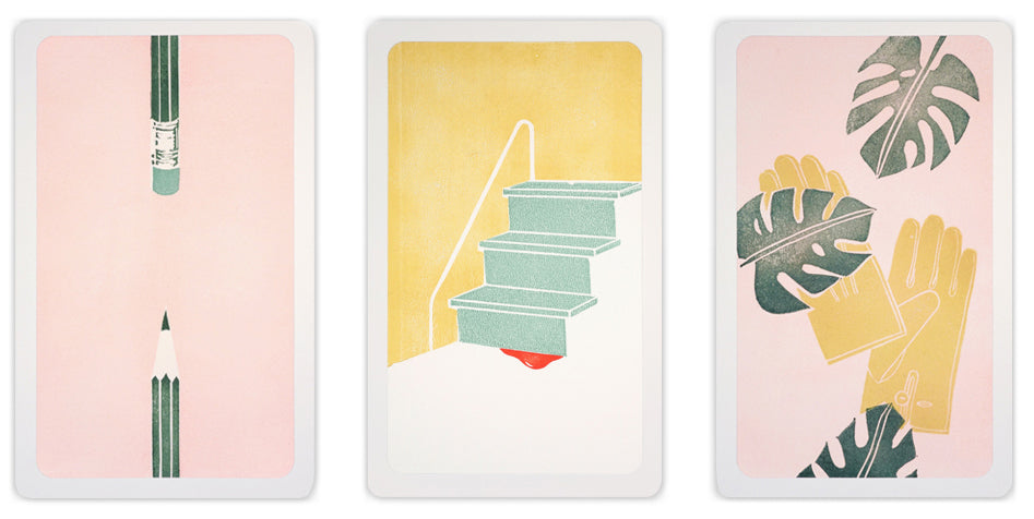 Print by Langdon Graves titled "Growth 3 Card Spread" - 2.