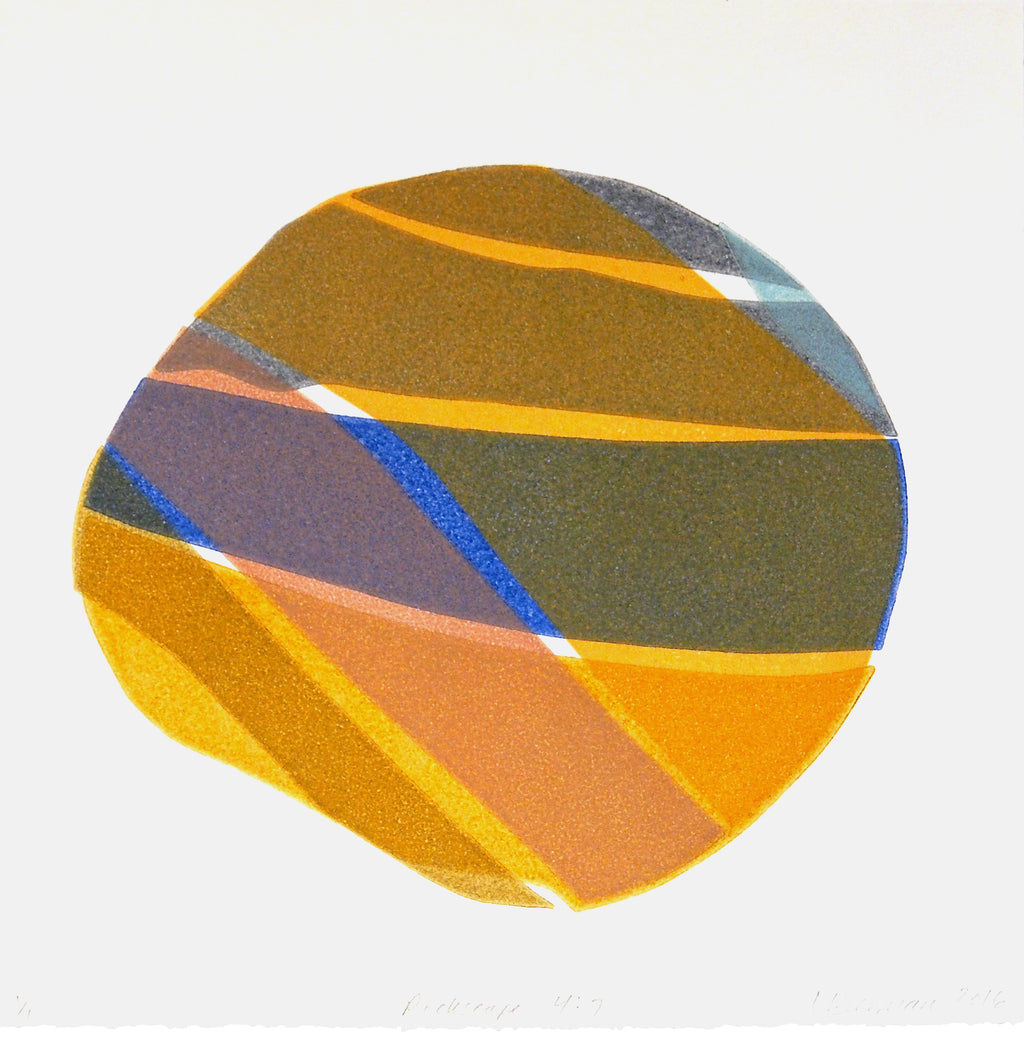 Print by Laura Berman titled "Rockscape 4:7" - 2.