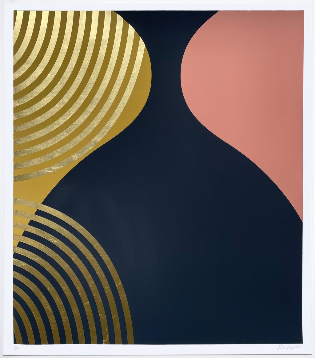 Print by Lisa Hunt titled "Cross Sections: Untitled 8" - 2.