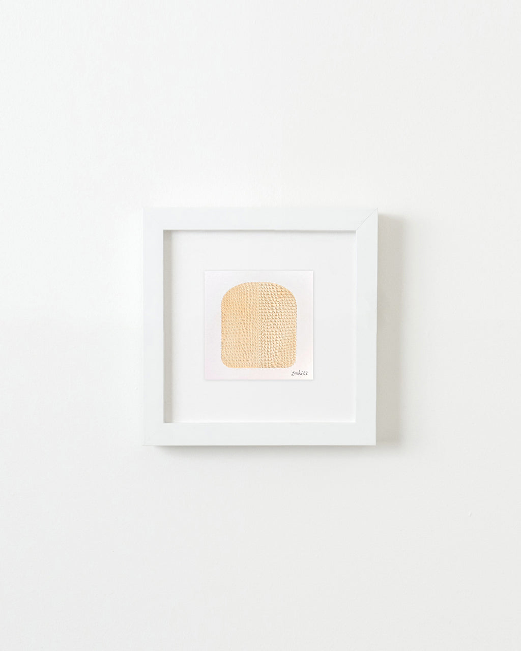 Drawing by Lucha Rodriguez titled "Ojos de papelito III, Knife Drawing" - 1.