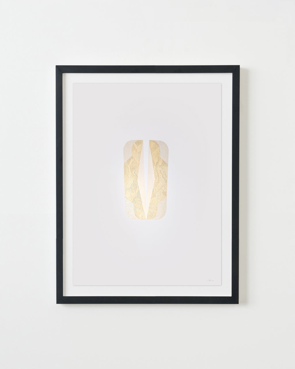 Drawing by Lucha Rodriguez titled "Quiebre Bahareque IV, Knife Drawing" - 3.