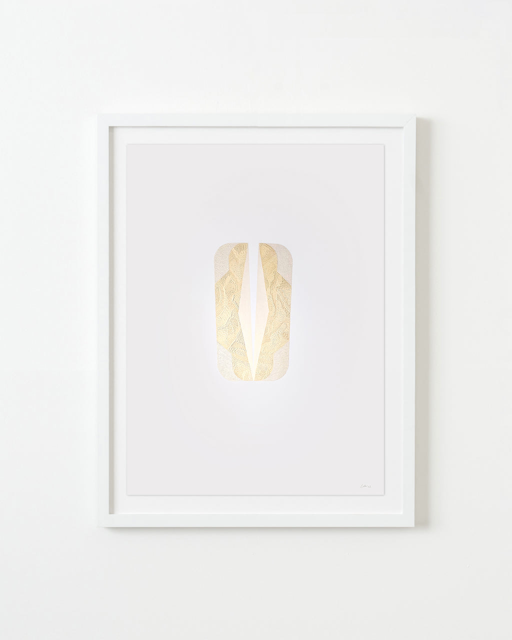 Drawing by Lucha Rodriguez titled "Quiebre Bahareque IV, Knife Drawing" - 1.