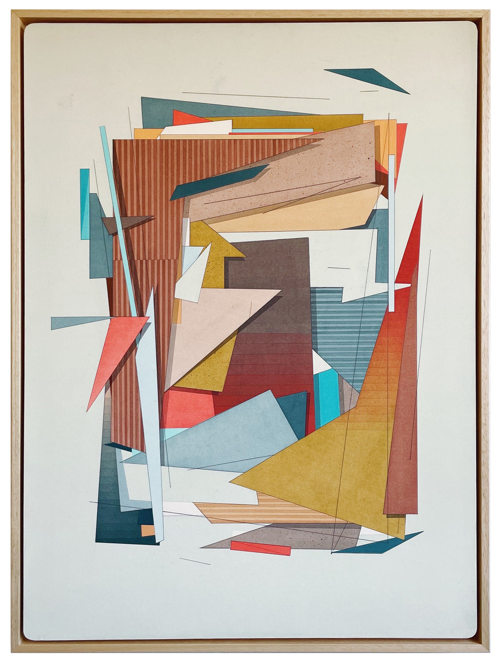 Painting by Michael Moncibaiz titled "Color Collecting In Segundo" - 2.