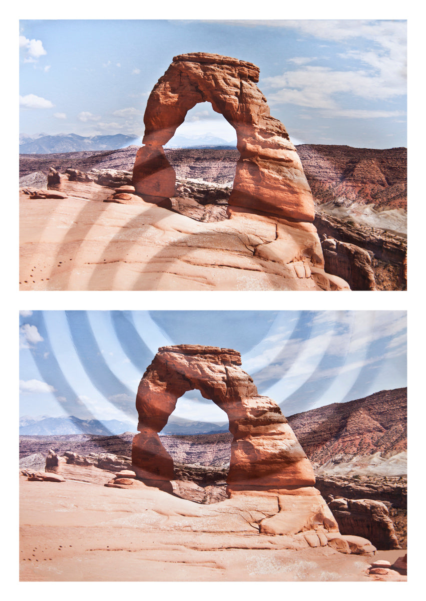 Photography by Millee Tibbs titled "Mountains + Valleys (Arches, Diptych)" - 2.