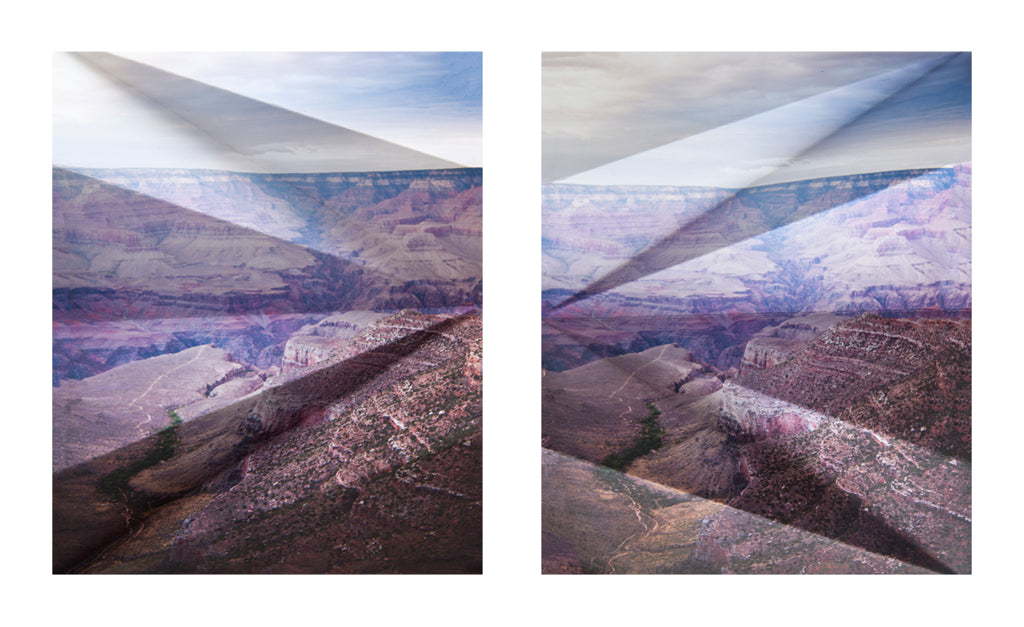 Photography by Millee Tibbs titled "Mountains + Valleys (Grand Canyon, South Rim, Diptych)" - 2.