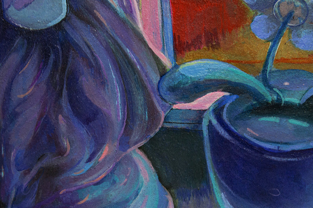 Painting by Nefertiti Jenkins titled "She is Kept" - 2.