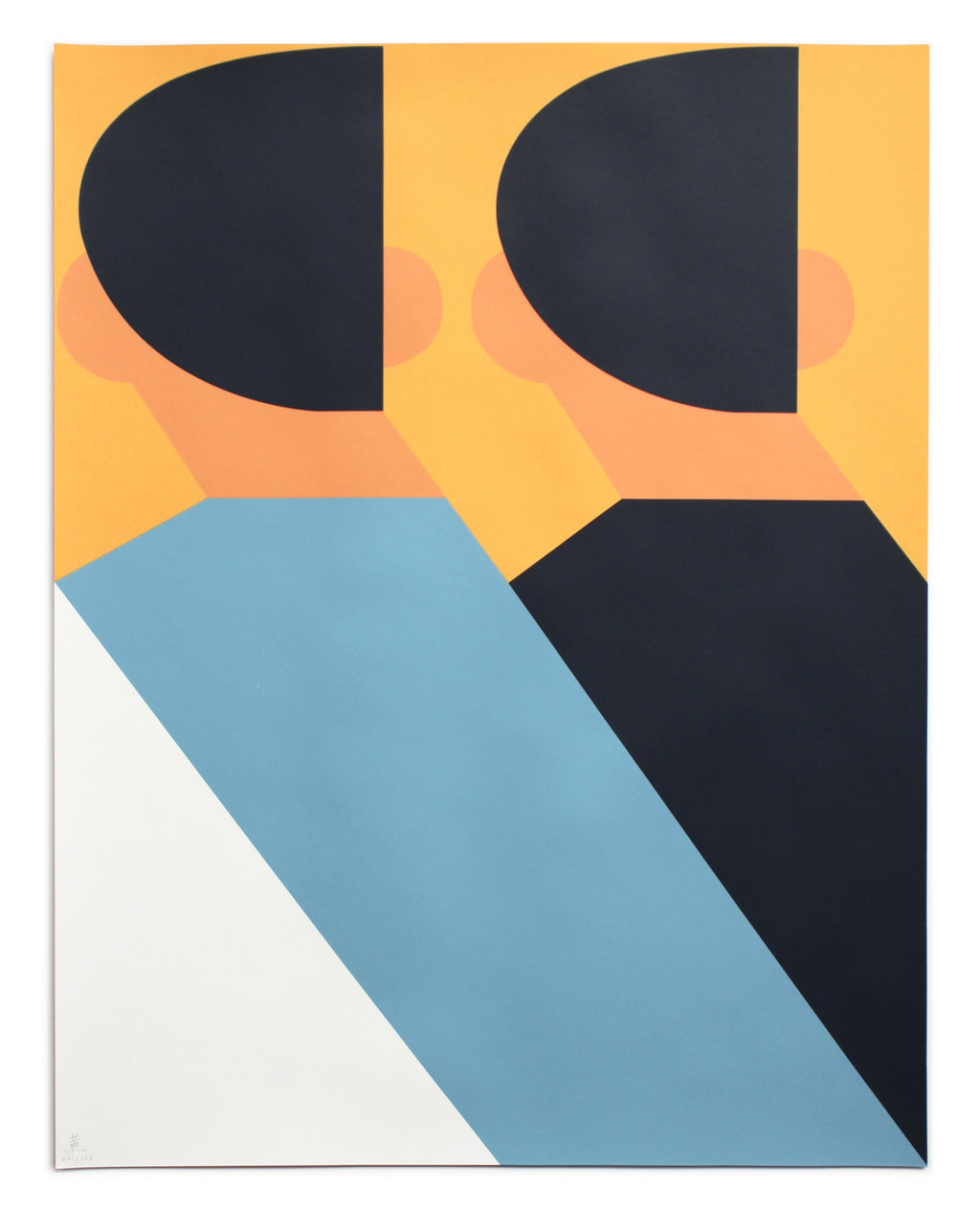 Print by Adrian Kay Wong titled "One and Two and... (Corner)" - 2.