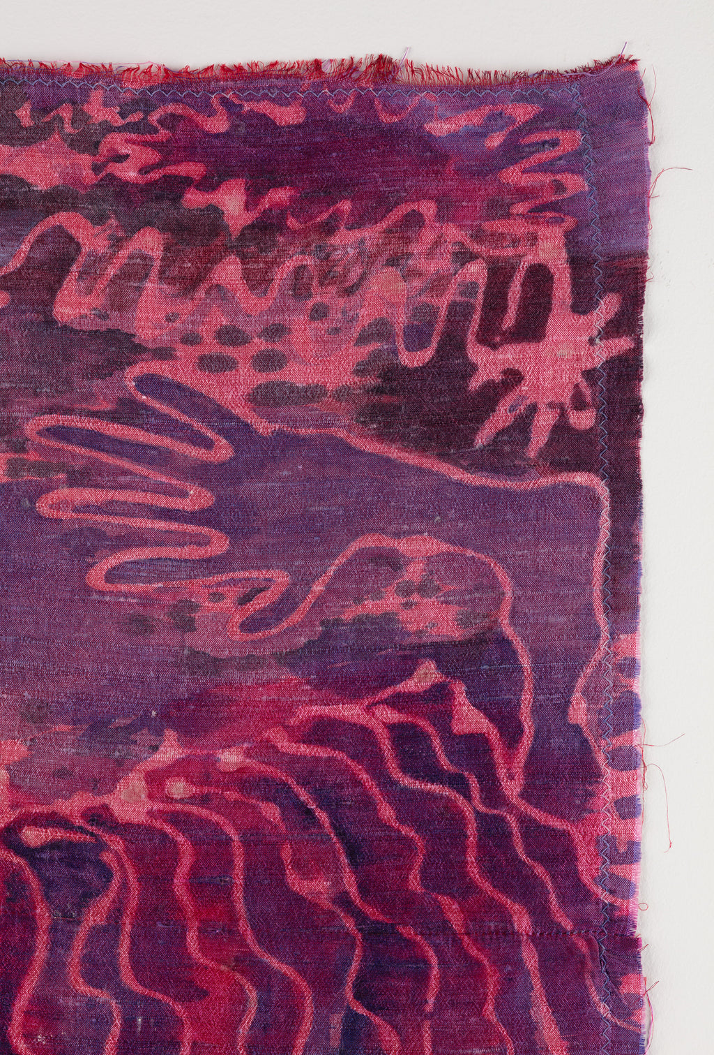 Painting by Padma Rajendran titled "Pink Waves" - 3.