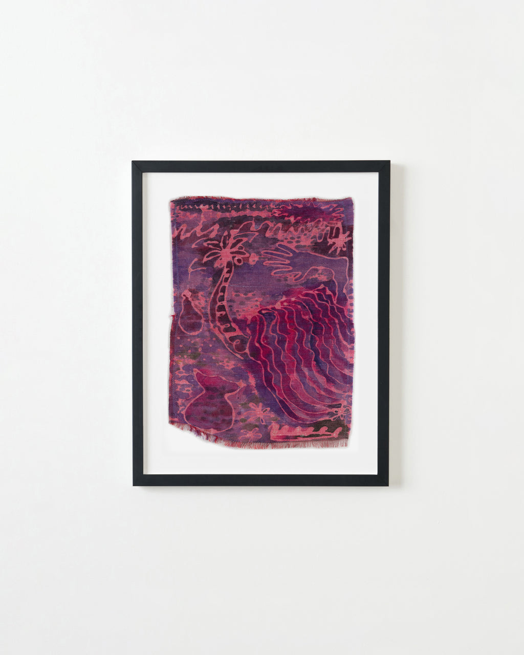 Painting by Padma Rajendran titled "Pink Waves" - 4.