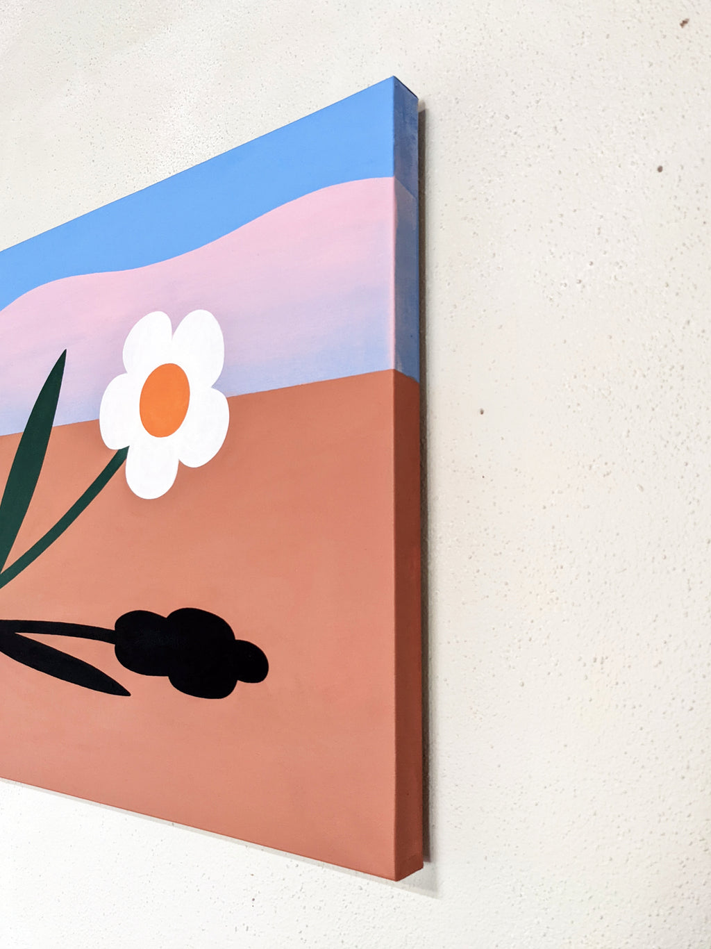 Painting by Paulina Ho titled "Be The Flower" - 3.