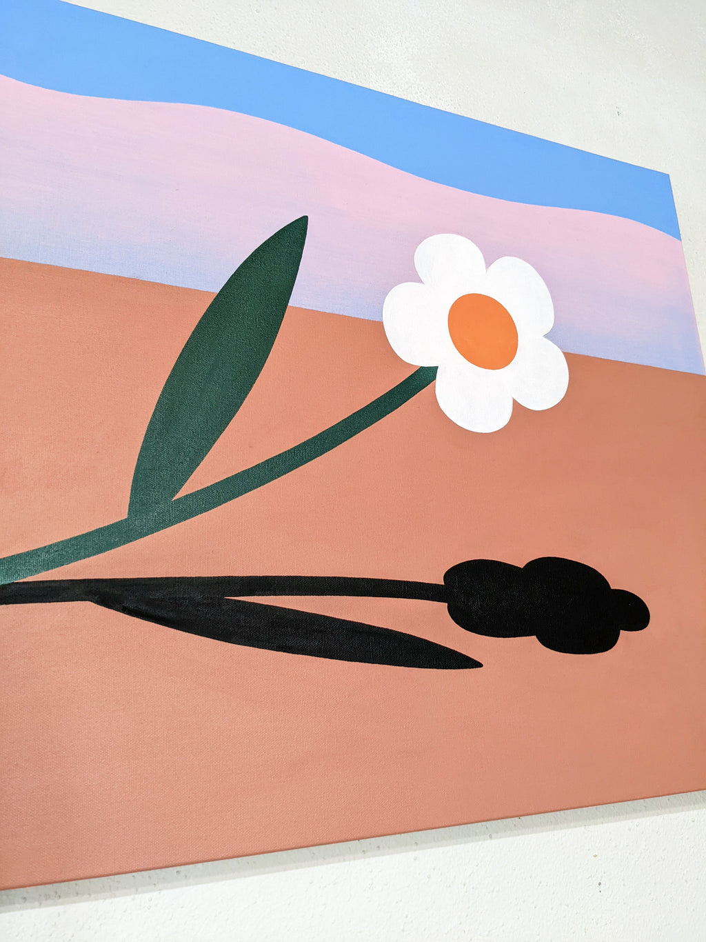Painting by Paulina Ho titled "Be The Flower" - 4.