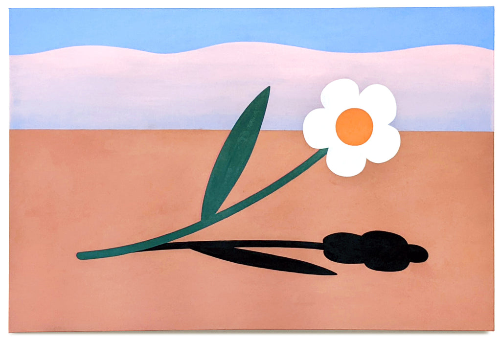 Painting by Paulina Ho titled "Be The Flower" - 2.