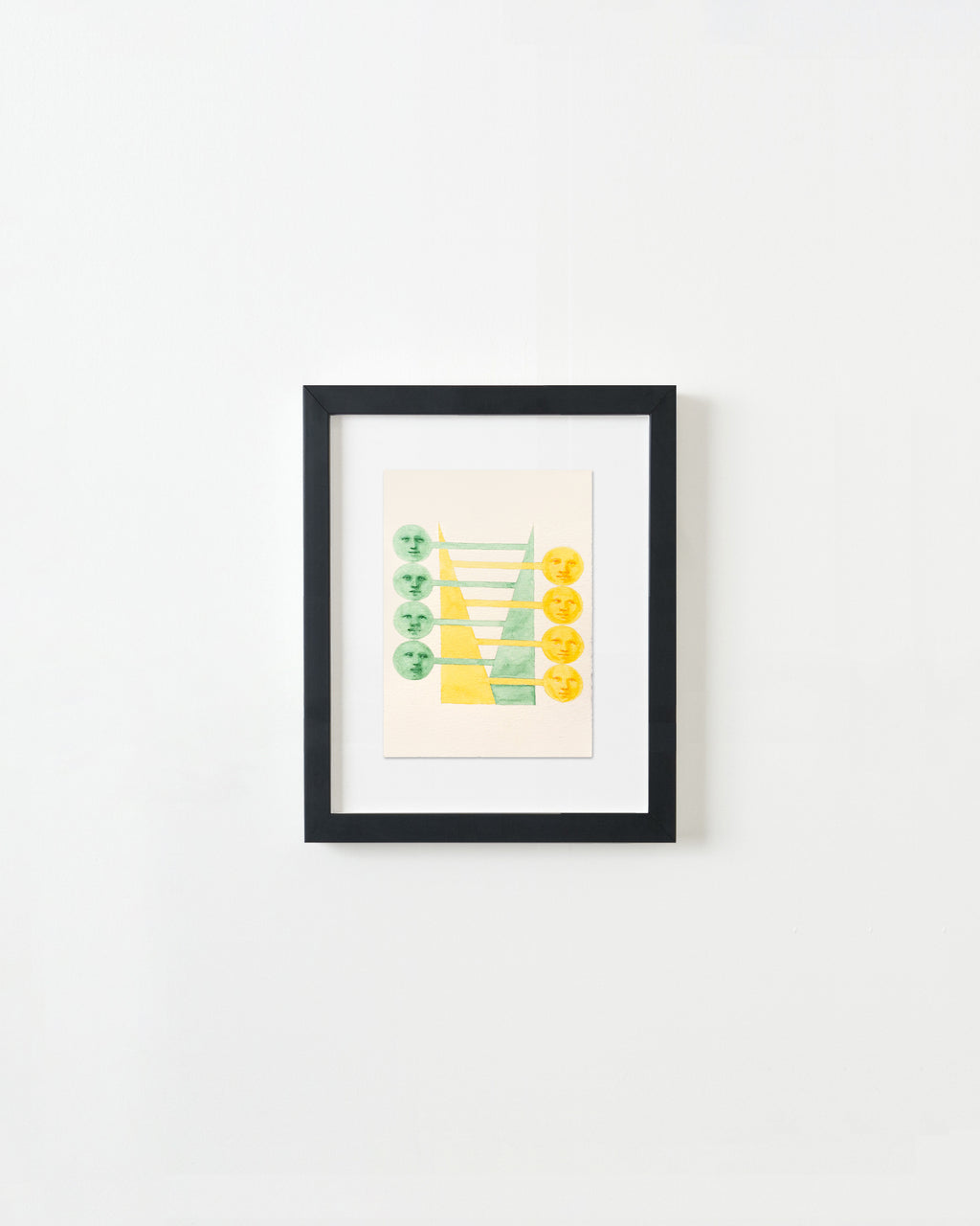 Painting by Piero Passacantando titled "Faces 108" - 3.