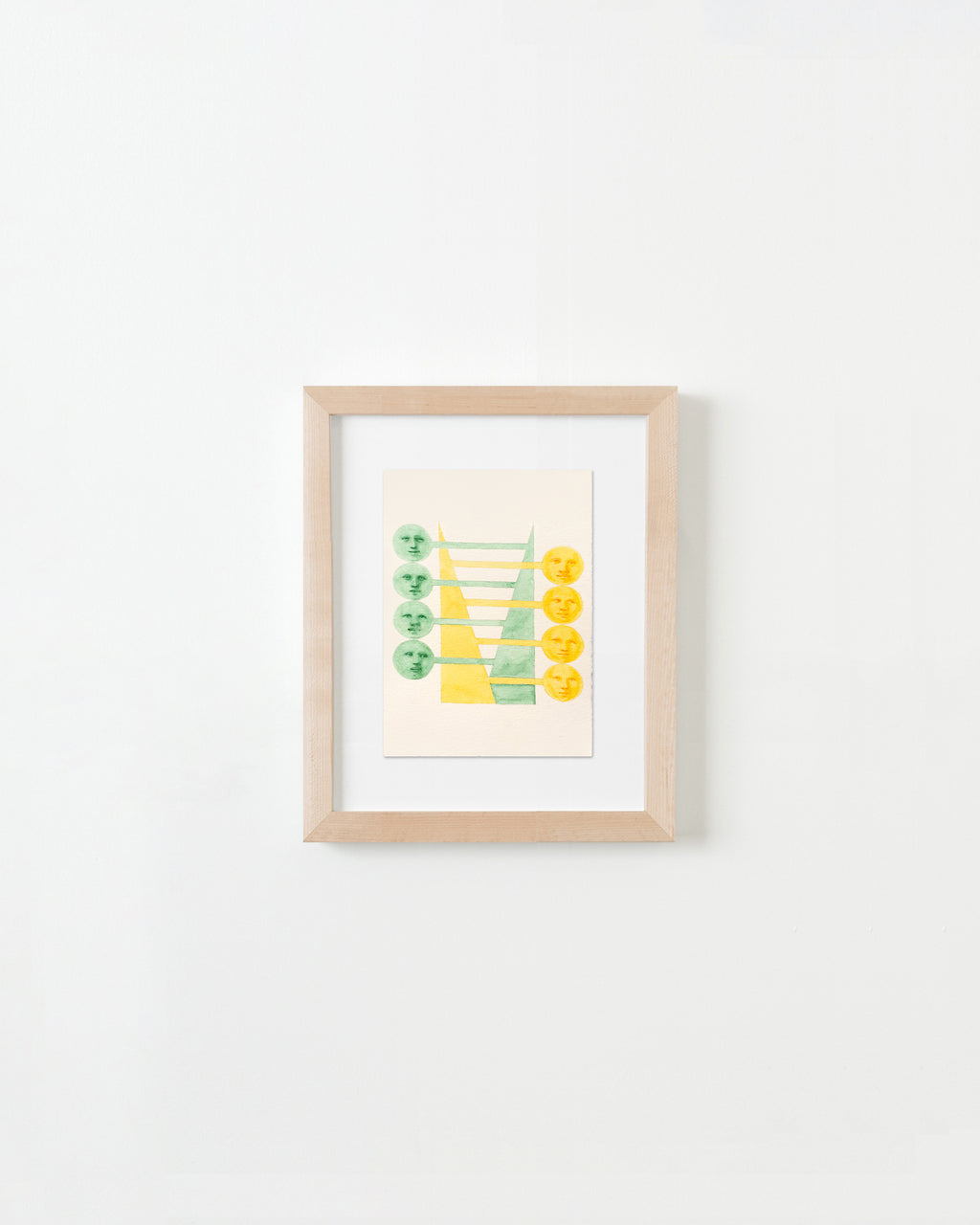 Painting by Piero Passacantando titled "Faces 108" - 4.