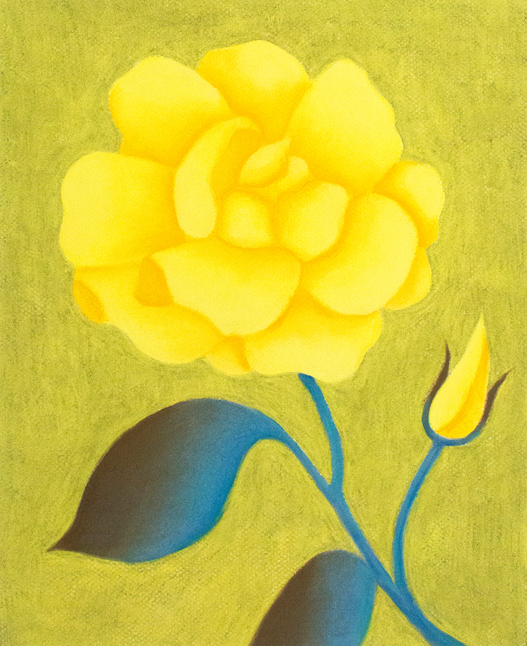 Drawing by Rachel Levit Ruiz titled "Rosa Amarilla" - 2.