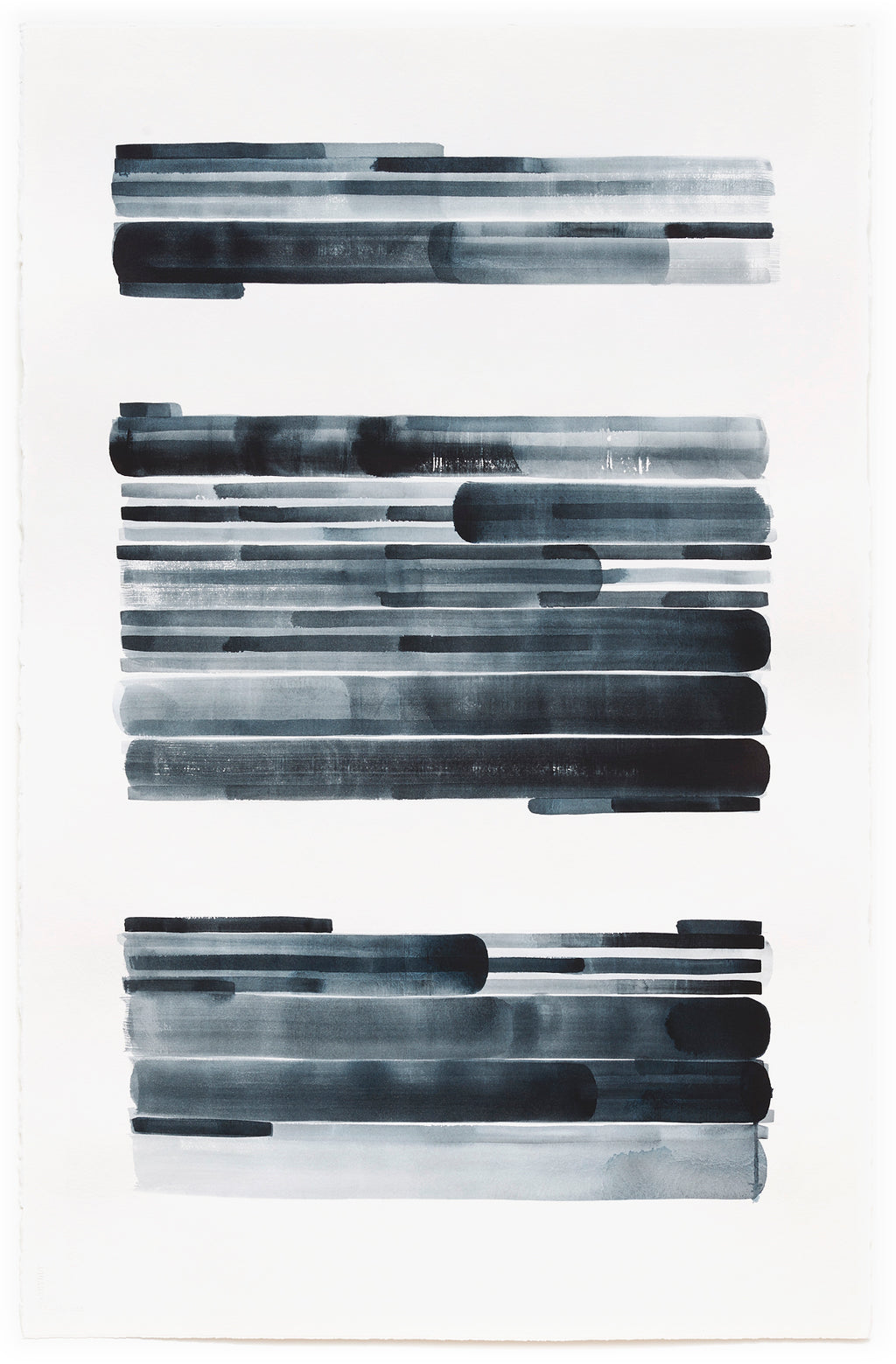 Painting by Gail Tarantino titled "Redaction Revisited-Version XII" - 2.