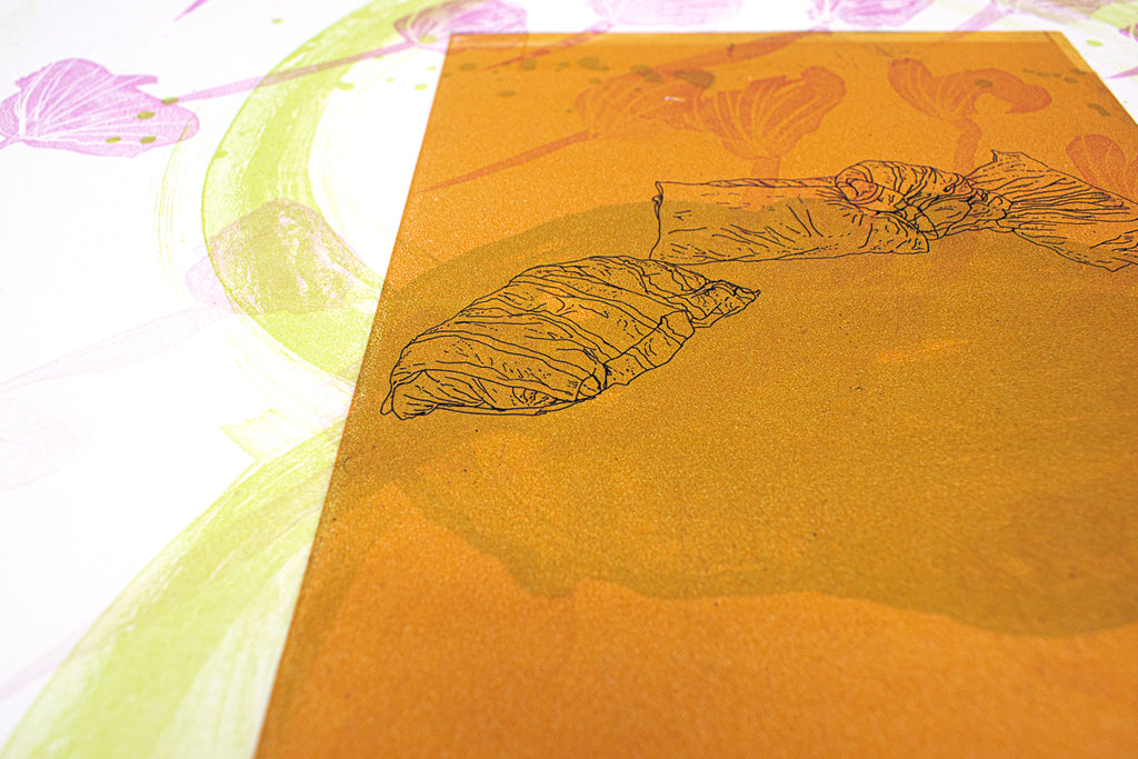 Print by Ruben Castillo titled "Glowing" - 4.