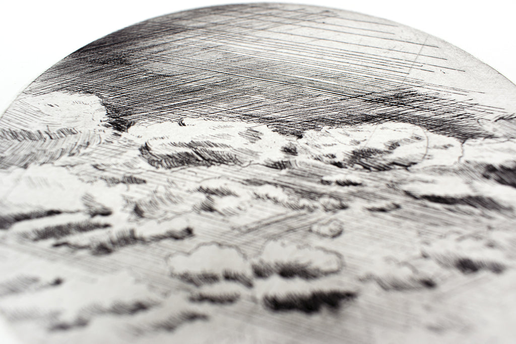 Print by Ruben Castillo titled "Having a Cloud With You" - 3.