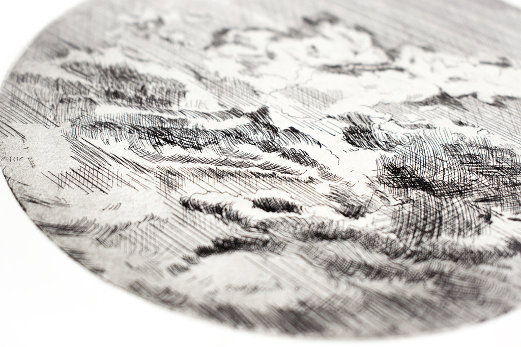 Print by Ruben Castillo titled "Having a Cloud With You" - 4.