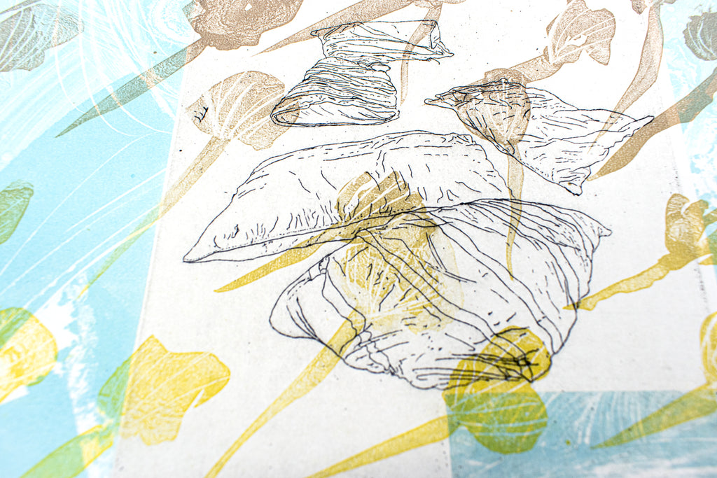 Print by Ruben Castillo titled "In the Blue (With You)" - 4.