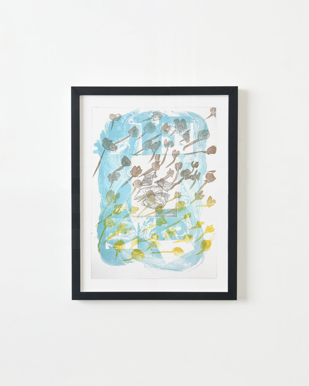 Print by Ruben Castillo titled "In the Blue (With You)" - 5.