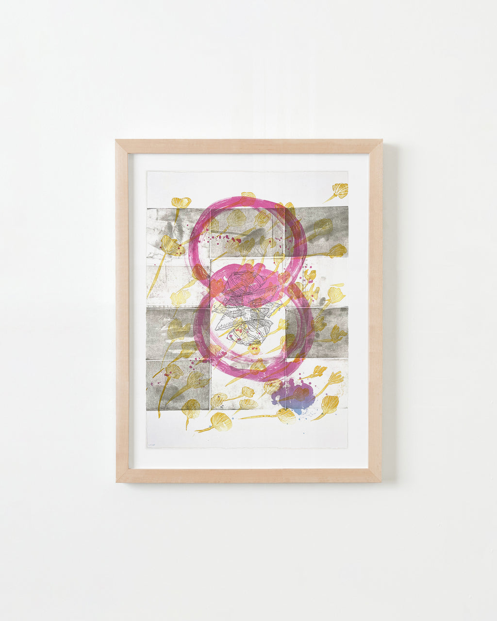 Print by Ruben Castillo titled "In the Flowers" - 6.