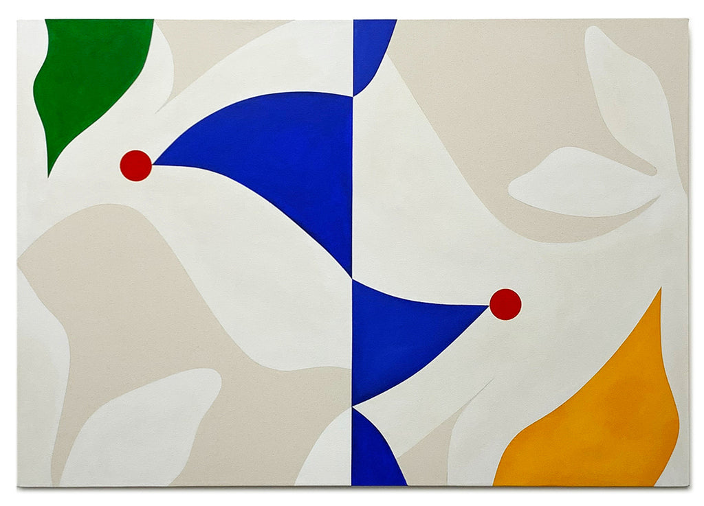 Painting by Senem Oezdogan titled "And They Fall Like Snow" - 2.